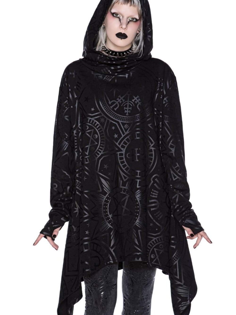 Unisex Hoodie KILLSTAR - Occultum Longline - Picture 6 of 6